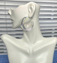 Load image into Gallery viewer, Clear Hoops - Iridescent
