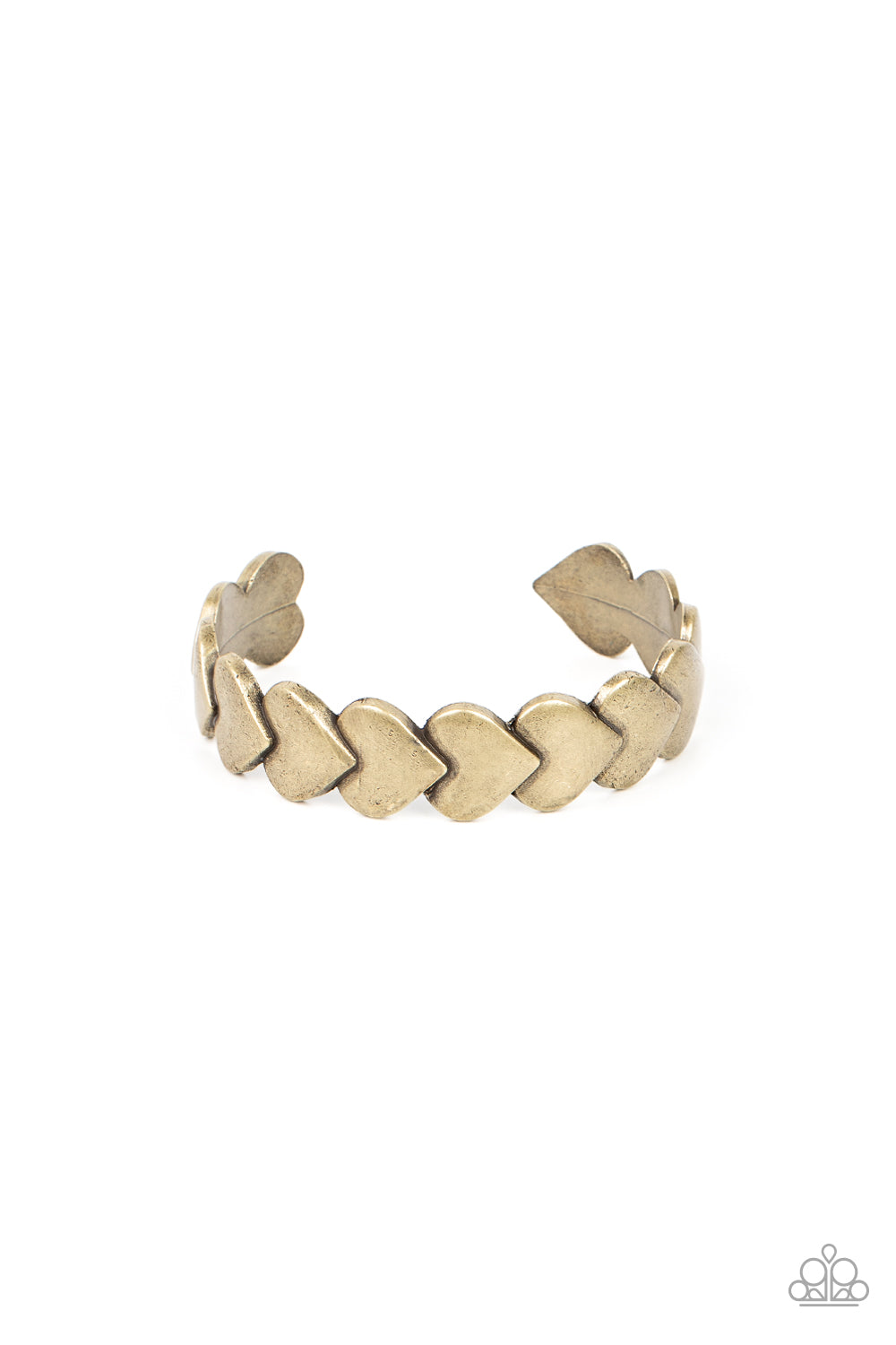 Hearts Galore⁃Brass Bracelet