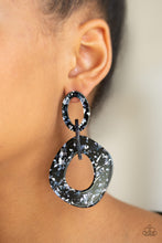 Load image into Gallery viewer, Confetti Congo - Blue Acrylic Earring
